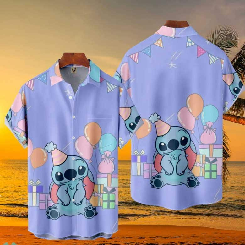 Cool Stitch Hawaiian Shirt Beach Gift For Disney Lovers