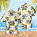 Disney Lilo And Stitch Hawaiian Shirt Island Pattern Summer Beach Gift