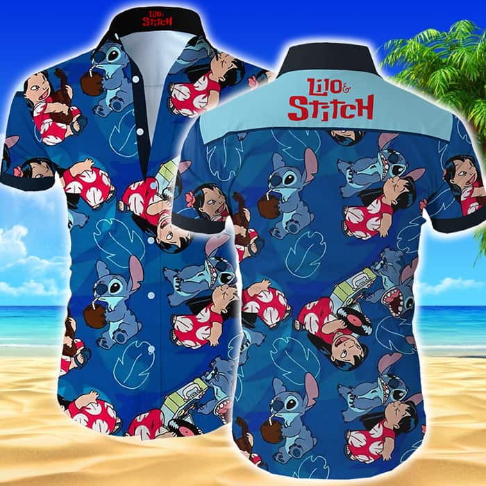 Disney Lilo And Stitch Hawaiian Shirt Birthday Gift For Beach Lovers Disney Lilo And Stitch Hawaiian Shirt Birthday Gift For Beach Lovers