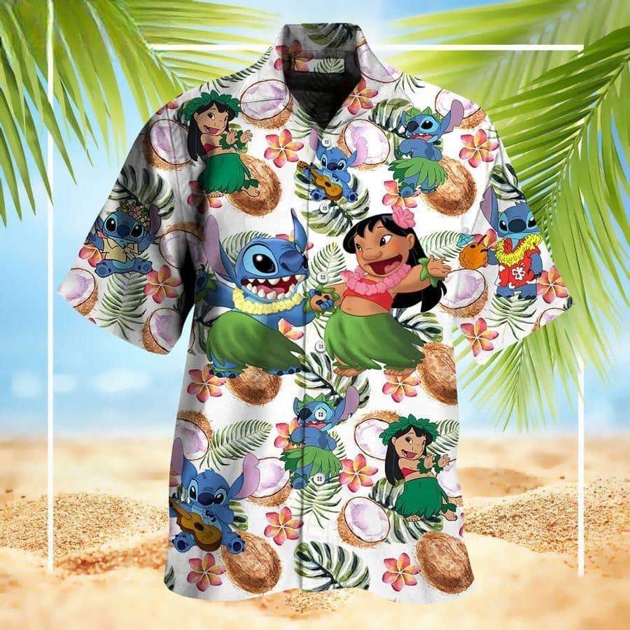 Funny Lilo And Stitch Hawaiian Shirt Tropical Coconut Beach Vacation Gift Funny Lilo And Stitch Hawaiian Shirt Tropical Coconut Beach Vacation Gift