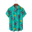 Disney Stitch Hawaiian Shirt Pineapple Pattern Gift For Beach Vacation