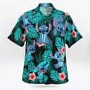 Disney Stitch Hawaiian Shirt Tropical Flower Pattern Beach Lovers Gift Disney Stitch Hawaiian Shirt Tropical Flower Pattern Beach Lovers Gift