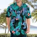 Disney Stitch Hawaiian Shirt Tropical Flower Pattern Beach Lovers Gift