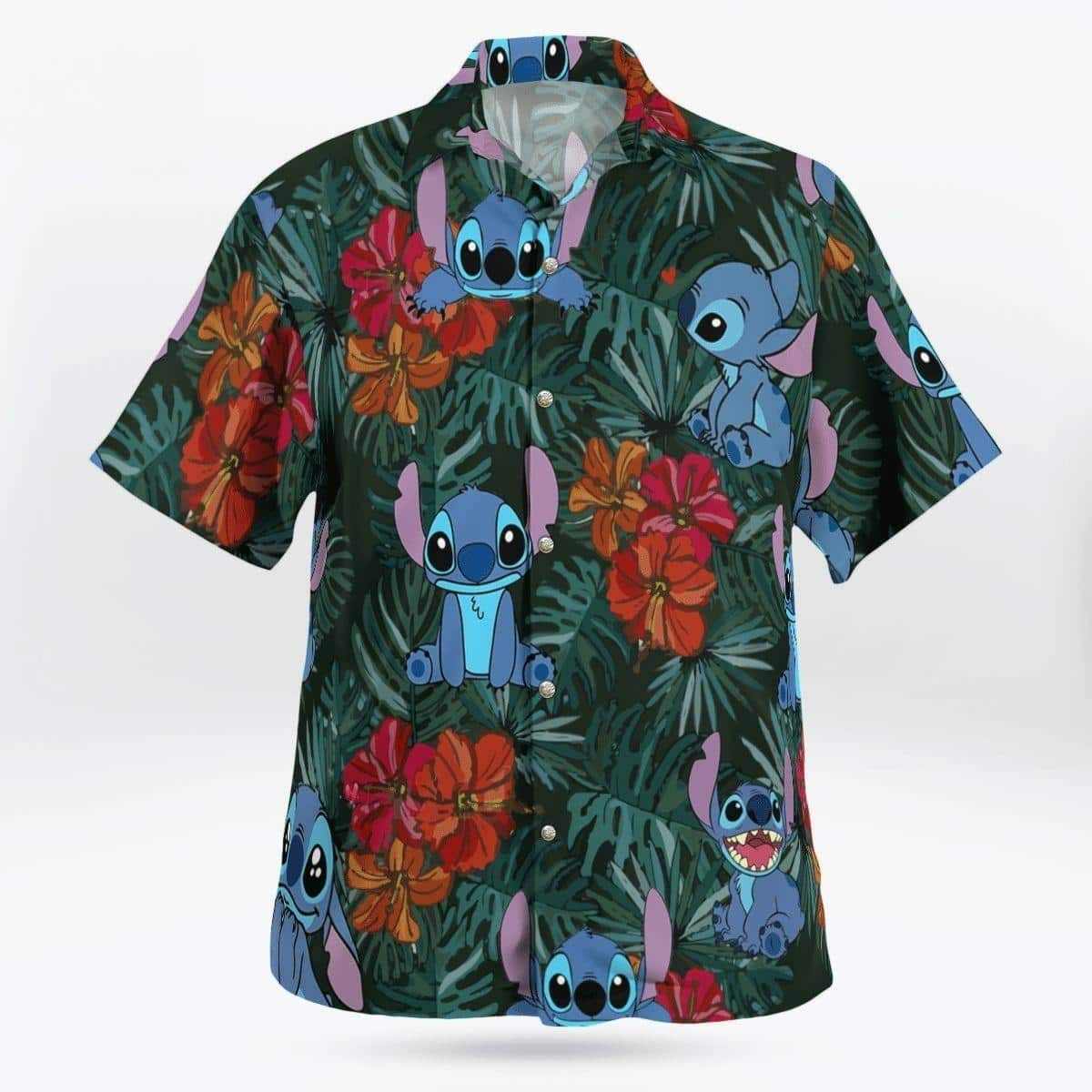 Cute Stitch Hawaiian Shirt Disney Gift For Beach Lovers