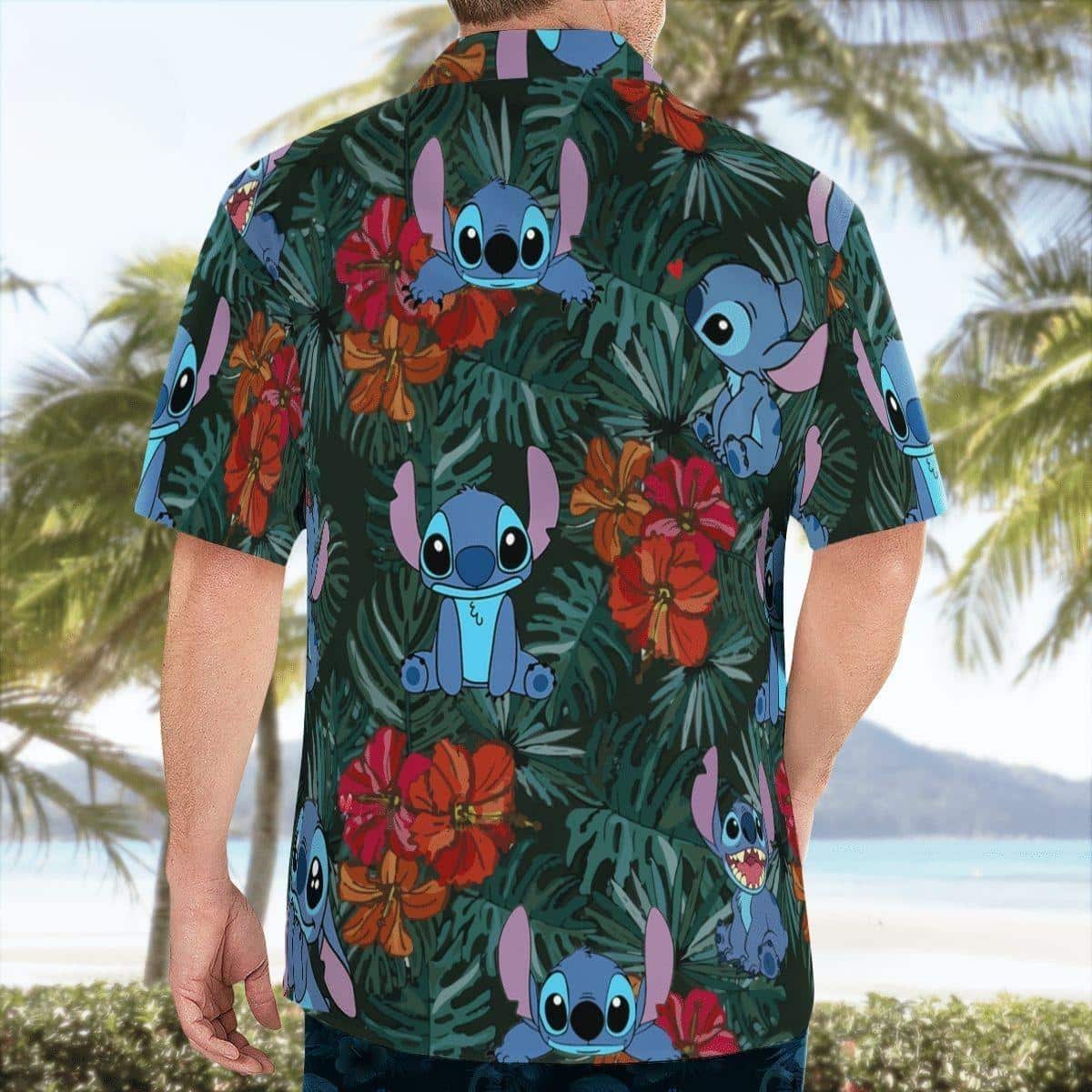 Cute Stitch Hawaiian Shirt Disney Gift For Beach Lovers Cute Stitch Hawaiian Shirt Disney Gift For Beach Lovers